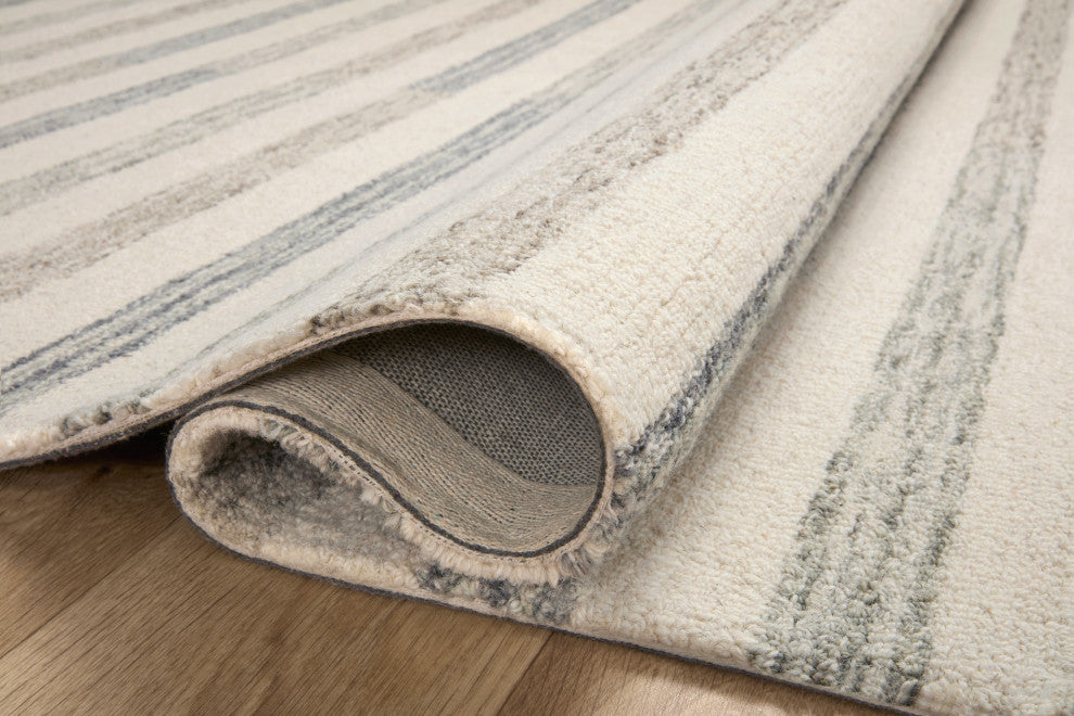 Chris Loves Julia x Loloi Chris Ivory / Slate 5'-0" x 7'-6" Area Rug