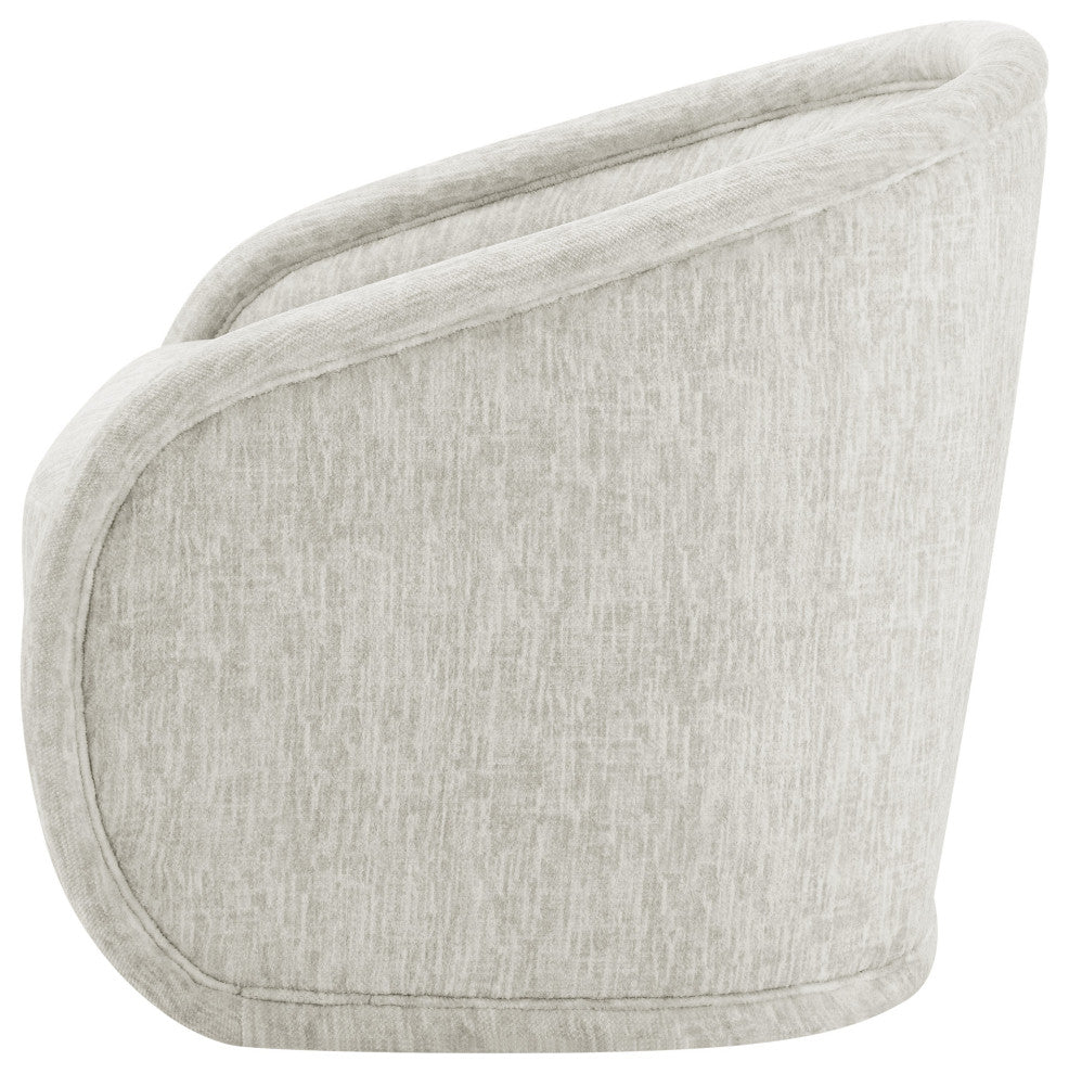 Margareth Fabric Swivel Accent Arm Chair, Pasadena Beige