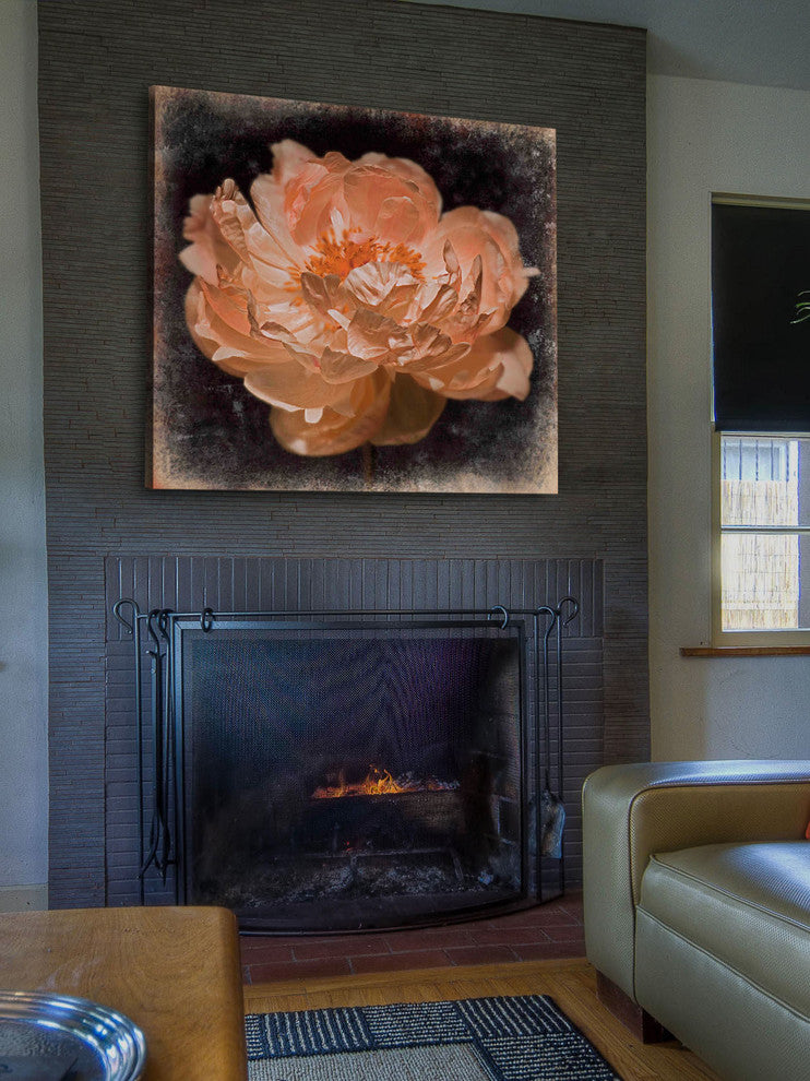 "Peony s Rhythm" Painting Print on Canvas by Aryai