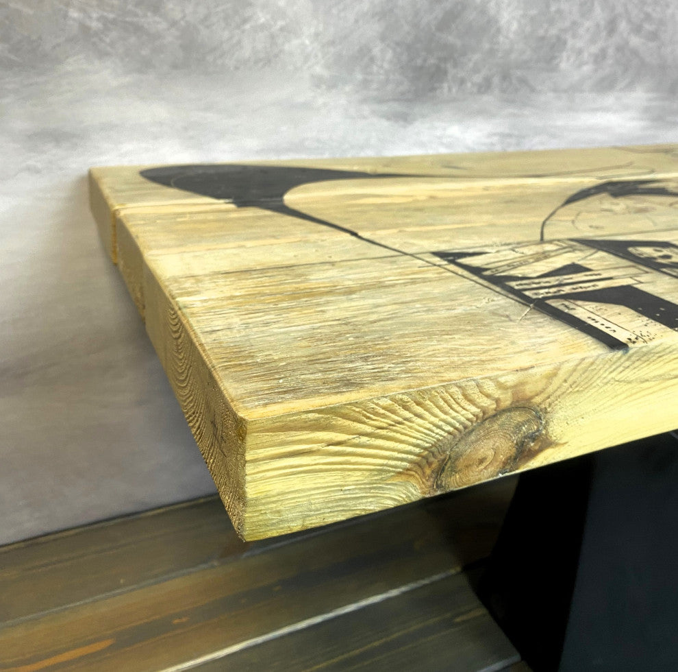 Exclusive Hand-Painted Design Hand painted coffee table (#041)