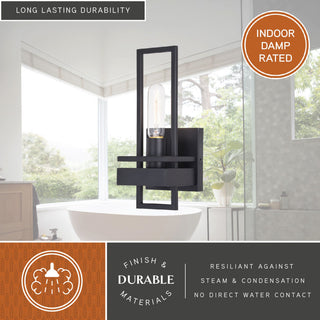 Vaxcel Lighting W0344 Marquis 1 Light 12" Tall Wall Sconce - Matte Black