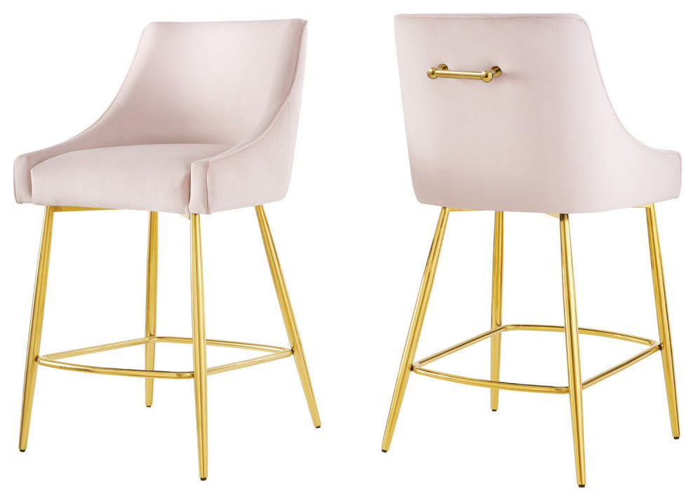 Discern Counter Stools, Set of 2, Pink