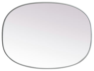 Elegant Lighting MR2B2736 Brynn 27" W x 36" H Modern Oval - Silver