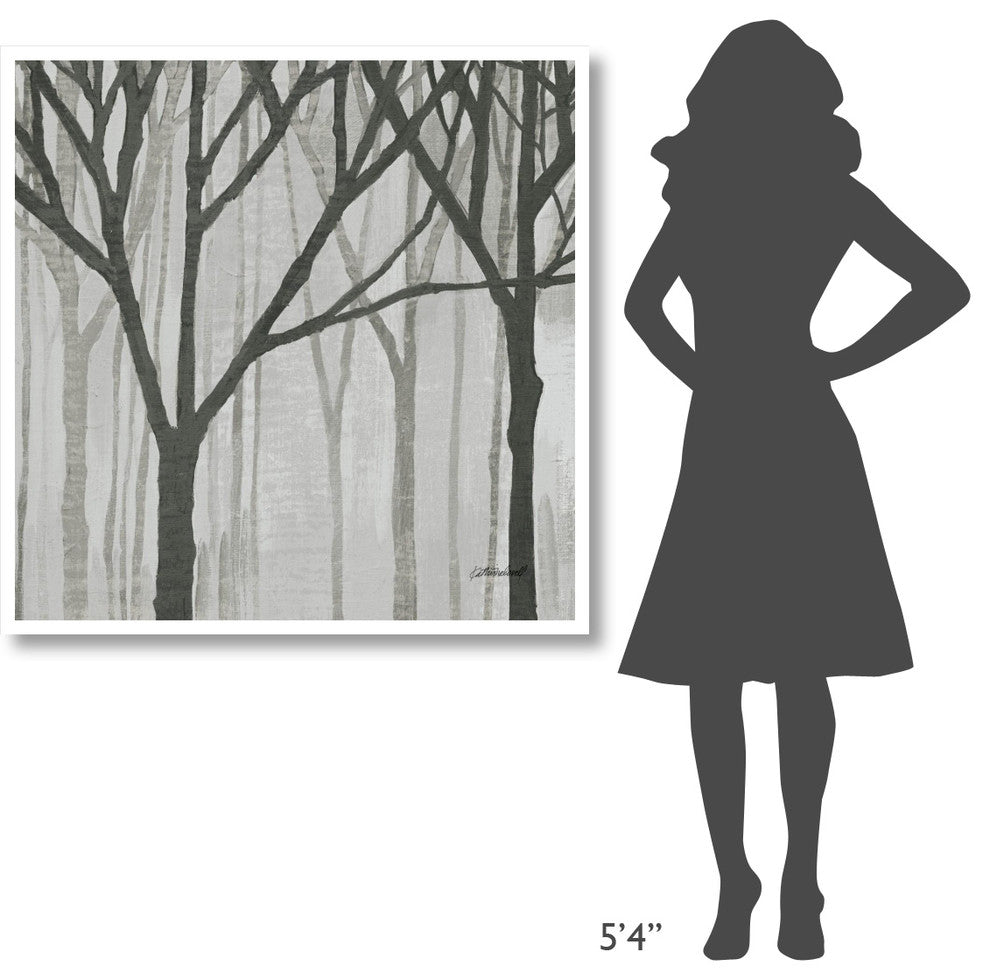 "Spring Trees Greystone III" Digital Paper Print by Kathrine Lovell, 42"x42"