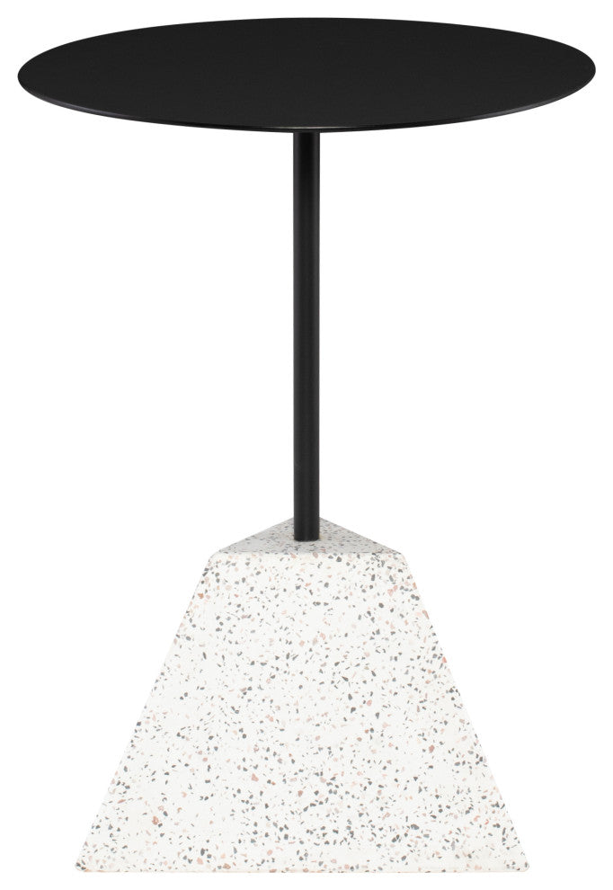 Alma Black Metal Side Table, HGMV207