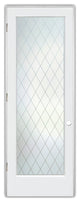 Interior Prehung Door or Interior Slab Door - Diamond Grid - Primed - 28" x...