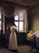 Georg Friedrich Kersting At the Mirror, 21"x28" Wall Decal