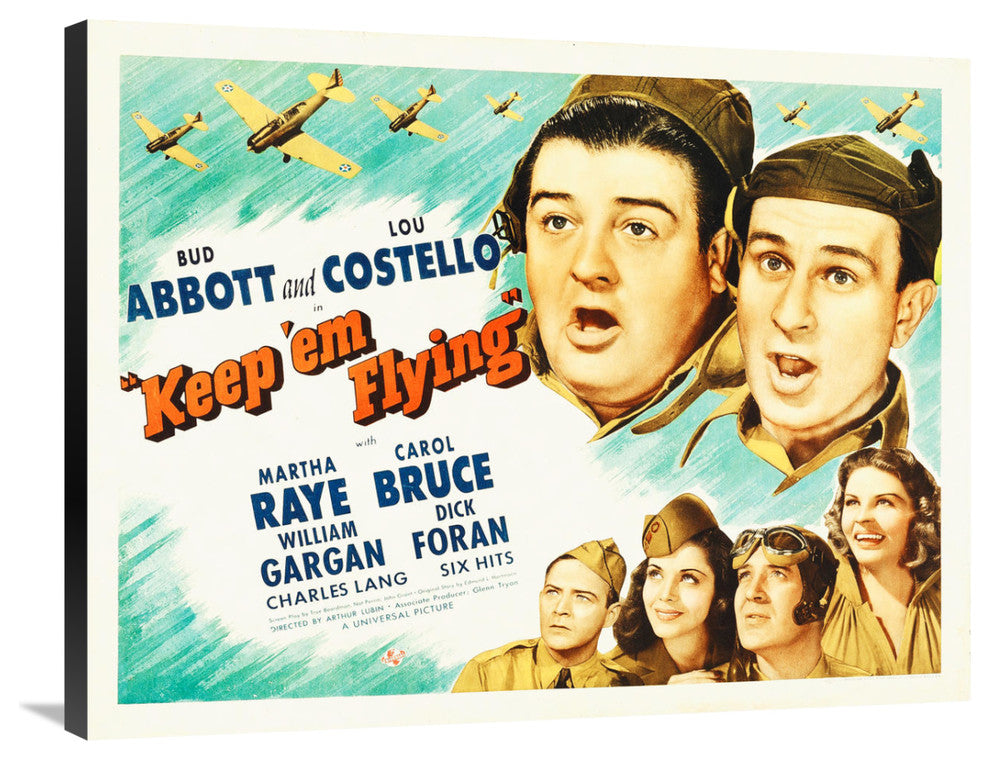 "Abbott & Costello - Keep 'em Flying" Canvas by Hollywood Photo Archive, 36x28"