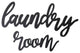 HomeRoots Wood Laundry Room Script Wall Decor