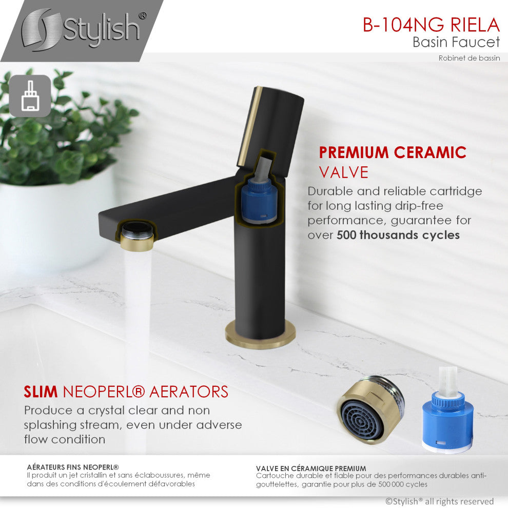 STYLISH Single Handle Modern Bathroom Faucet Basin Sink Faucet