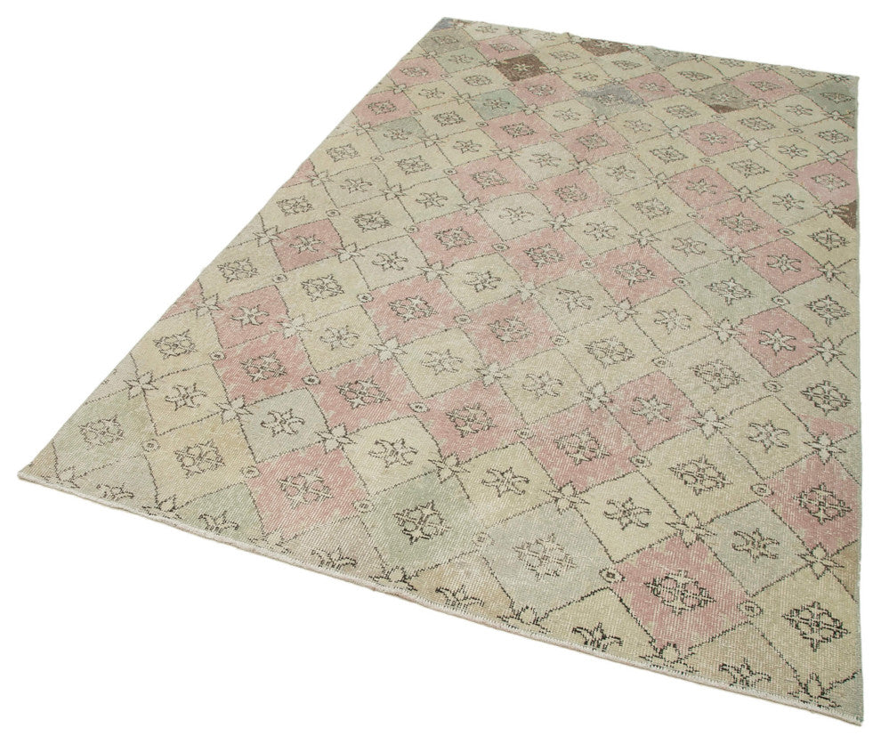 Rug N Carpet - Handwoven Turkish 5' 0'' x 8' 6'' Antique Vintage Rug