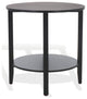Safavieh Couture Leonardi Roundd Wood Accent Table, Black