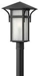 Hinkley Harbor Medium Post Top Or Pier Mount Lantern, Satin Black