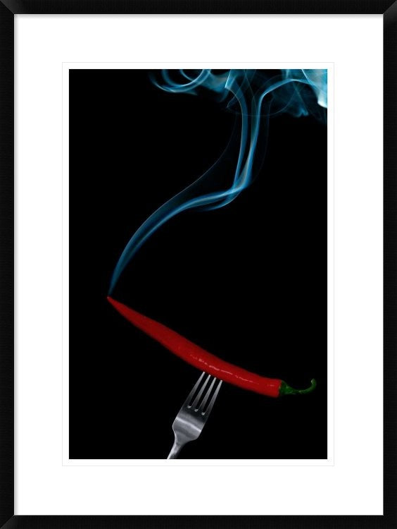"Hot Bite" Framed Digital Print by Gert Lavsen, 22x30"