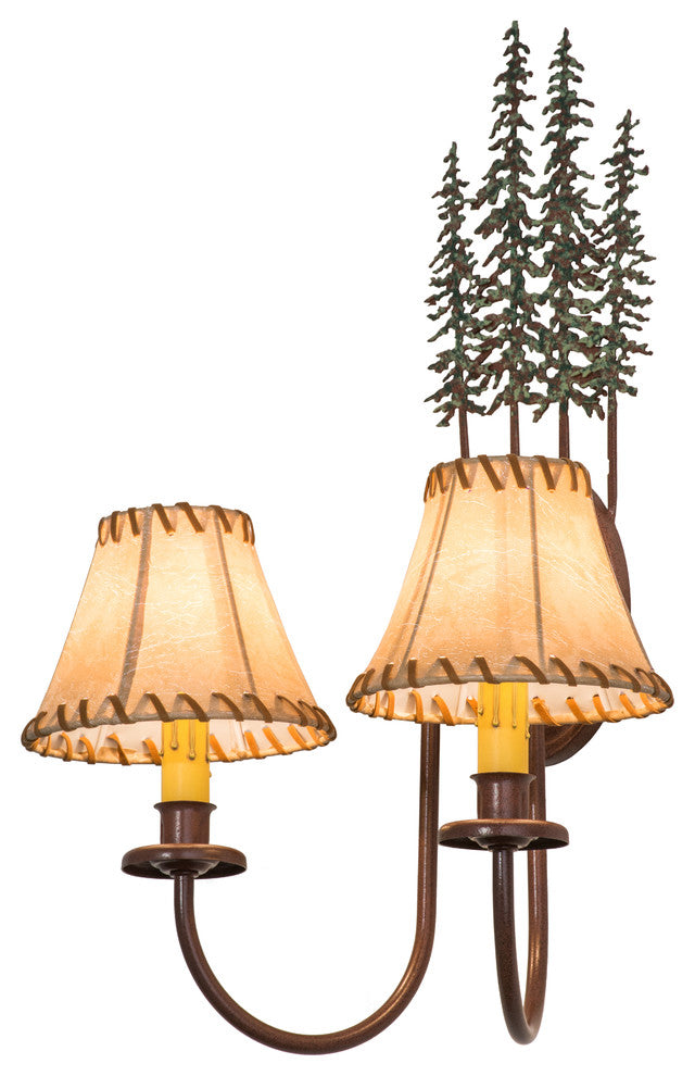 14.5W Tall Pines 2 LT Wall Sconce