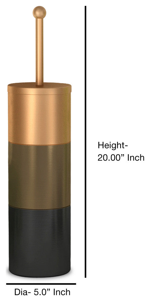 nu steel Horizon 3 Tone Copper Toilet Brush Holder