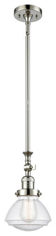 Olean 1-Light Mini Pendant, Polished Nickel, Seedy