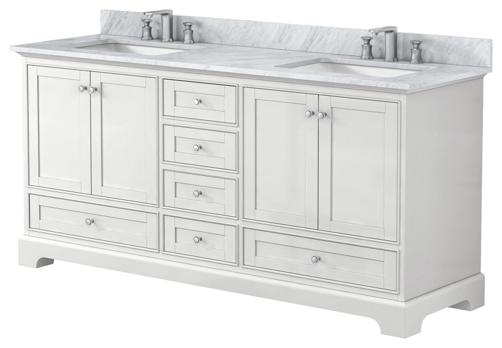 72 inch Matte Plywood Freestanding Bathroom Vanity Set Integrated Ceramic Sink