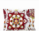 Casablanca Boho Paisley Red White Quilt Bedspread Set, Twin