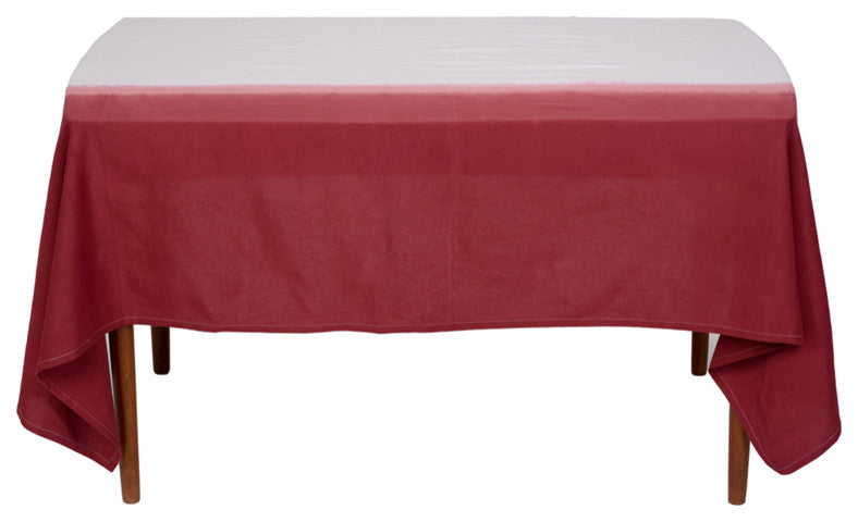 Dip Dye Table Cloth, Red