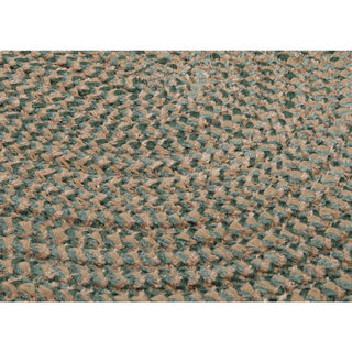Softex Check CX16 Myrtle Green Check Traditional Area Rug, Round 10'x10'
