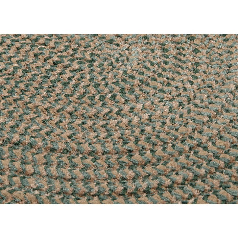 Softex Check CX16 Myrtle Green Check Traditional Area Rug, Round 10'x10'