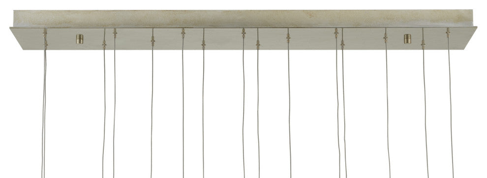 Dove Rectangular 15-Light Multi-Drop Pendant