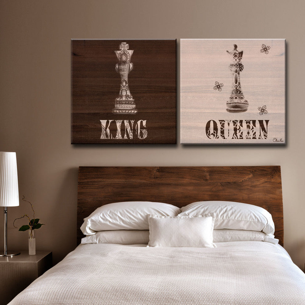 Ready2Hangart Her King His Queen By Olivia Rose 2-Pc Canvas Art Set, 2-Piece Set