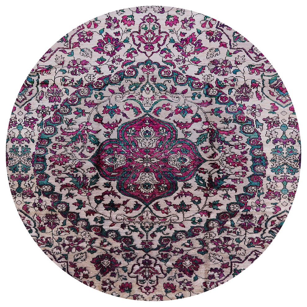 Ahgly Company Indoor Round Mid-Century Modern Area Rugs, 3' Round