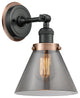 INNOVATIONS LIGHTING 203BK-BPAC-HRAC-G43 Large Cone 1 Light Mixed Metals Sconce