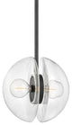 Kert 2-Light Pendant, Black Brass