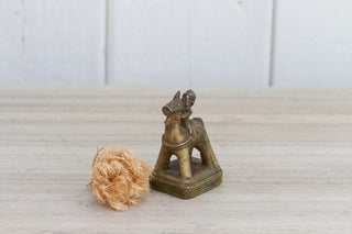 Tarnished Brass Indian Statue