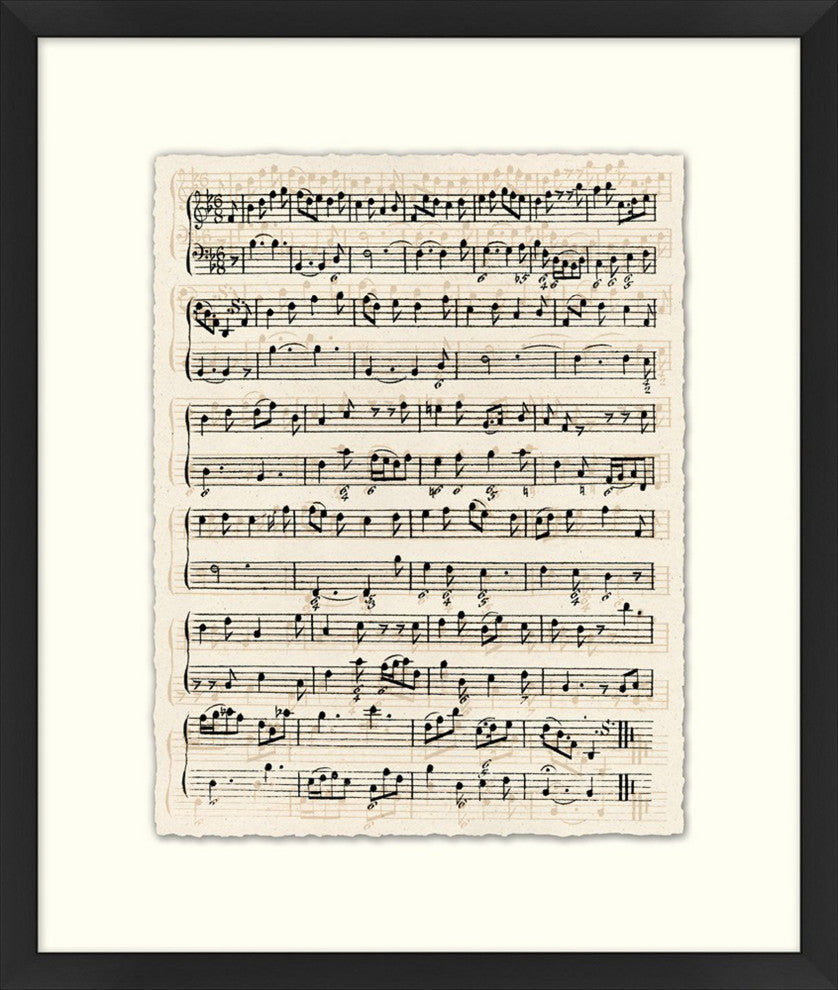 Sheet Music 5, Giclee Reproduction Artwork