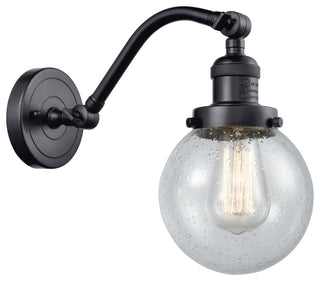 INNOVATIONS LIGHTING 515-1W-BK-G204-6 Beacon 1 Light Sconce