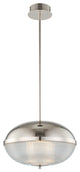 Portland 16" LED Pendant, Polished Nickel