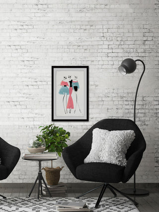 "Pastel Trio" Framed Painting Print, 8"x12"