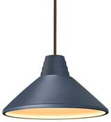 Radiance Ziggurat Pendant, Midnight Sky, Dark Bronze, Rigid Stem, E26