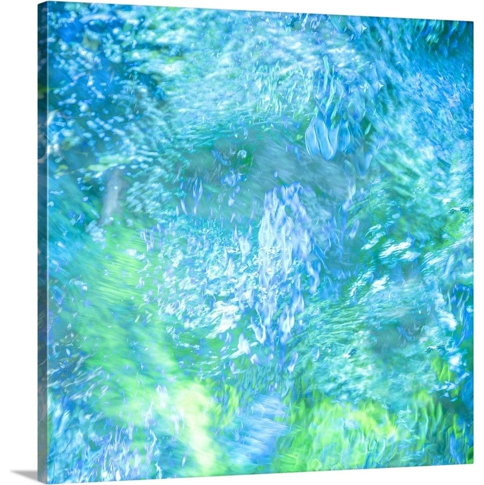 "Monet's Pool II" Wrapped Canvas Art Print, 16"x16"x1.5"