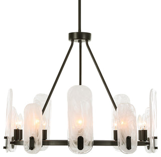 Uttermost 21381 Ellipse 10 Light 28"W Chandelier - Dark Bronze