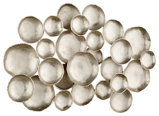 Gala Wall Decor, Silver-Grey-Smoke, 45" L x 29" W x 4.5" H
