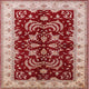 Ahgly Company Indoor Square Mid-Century Modern Area Rugs, 3' Square
