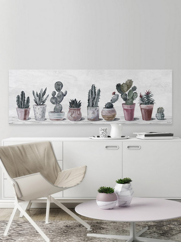 "Succulent Arrangement" Painting Print on Wrapped Canvas