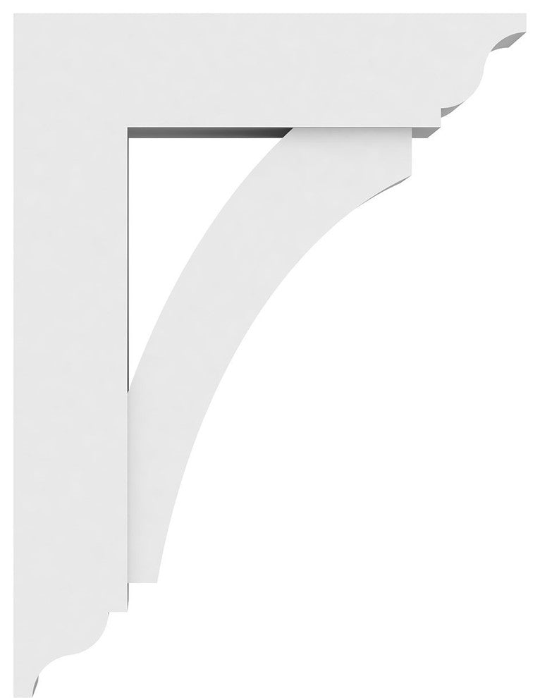 5"Wx18"Dx24"H Standard Traditional Architectural Grade PVC Bracket