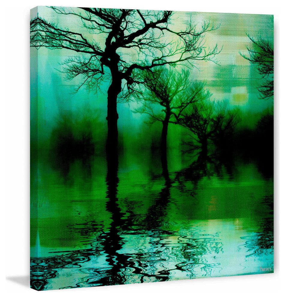 "Emerald Lake" Fine Art Canvas Print, 18"x18"