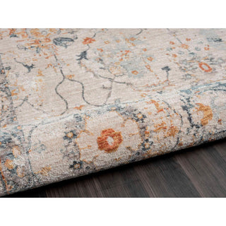 Manor Persian Floral Area Rug, Silver, 2'6"x7'3"