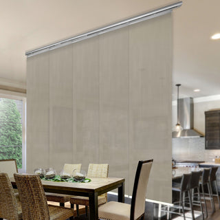 Estelle 5-Panel Track Extendable Vertical Blinds 58-110"W