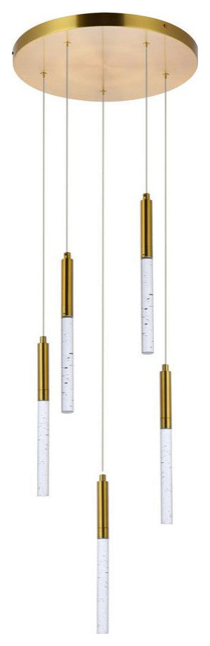 Lux Light 16" 5-Lights Gold Pendant