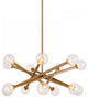 Matteo Lighting C64614AGCL Pendant, Aged Gold Brass Finish