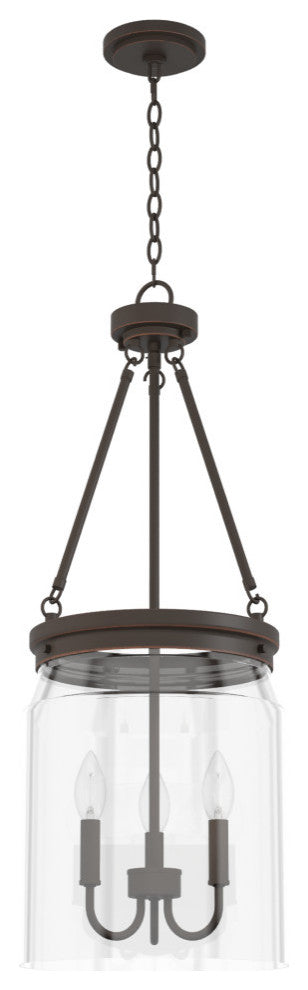 Hunter Devon Park Onyx Bengal 3 Light Pendant Ceiling Light