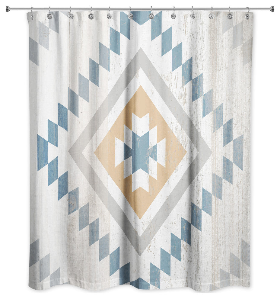 Southwest Diamond Pattern 71x74 Shower Curtain